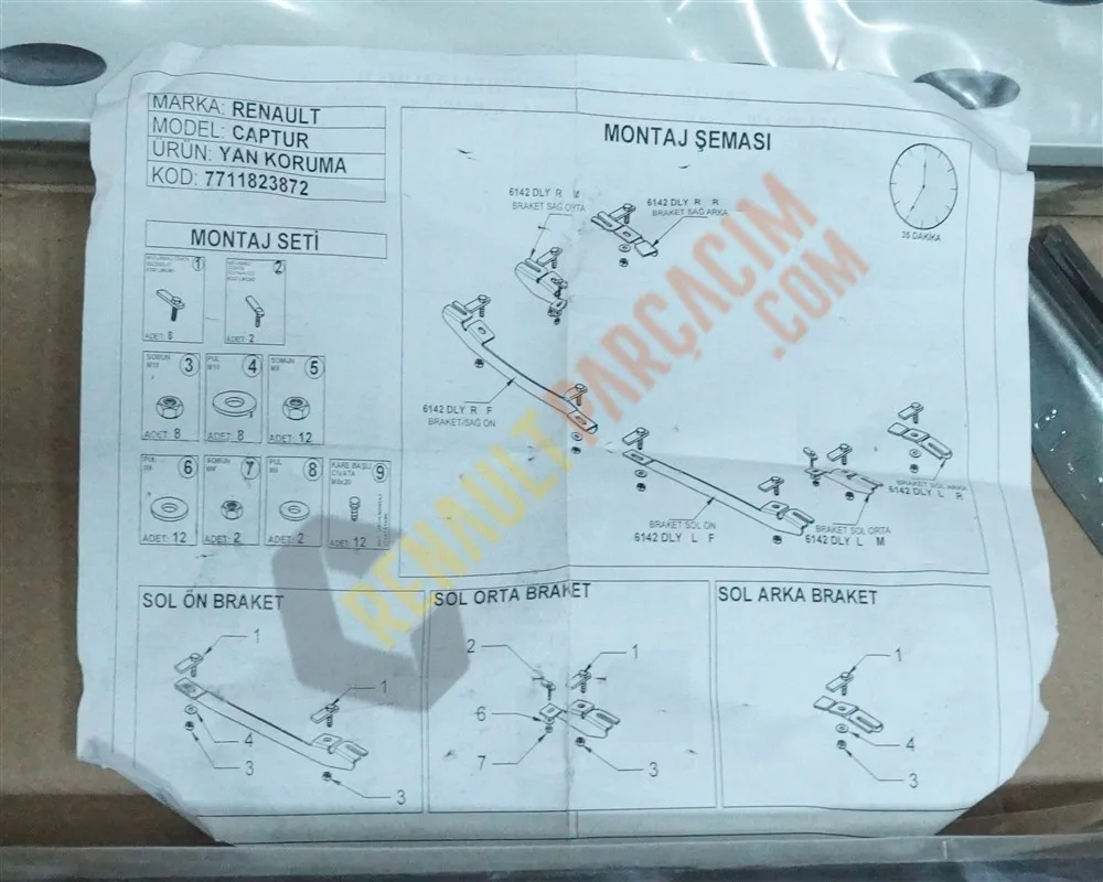 Captur Yan Basamak Takımı 7711823872