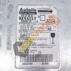 Megane 2 Airbag Beyni 8200481127